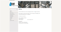 Desktop Screenshot of ebt.ch